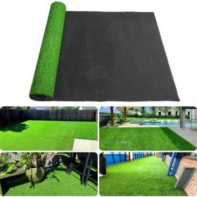 3ft x 16ft Premium Artificial Turf Mat with Drainage Holes. Thick Fake Grass with Rubber Backing, Ideal for Indoor/Outdoor Pet Areas, Garden, Lawn