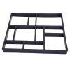 DIY Stone Mold Paving Pavement Mould Stepping Stone Paver for Garden Yard Patio Lawn,Reusable Concrete Path Maker Molds - Square XH