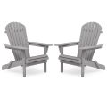 Wood Lounge Patio Chair for Garden Outdoor Wooden Folding Adirondack Chair Set of 2 Solid Cedar Wood Lounge Patio Chair for Garden, Lawn, Backyard,